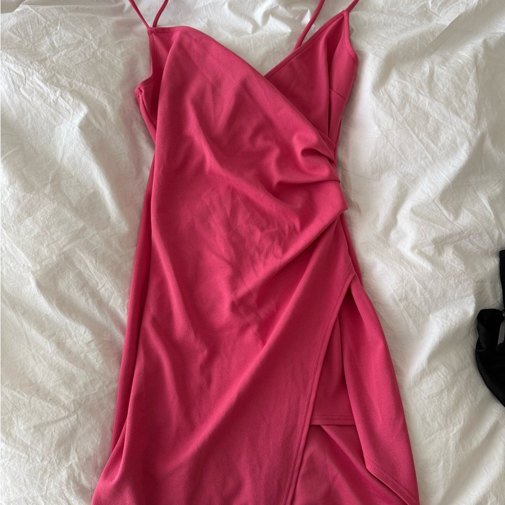 Windsor Pink Wrap Dress